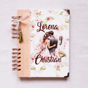 Agenda boda personalizada Romántica
