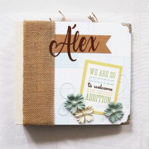Álbum bebé personalizado mediano