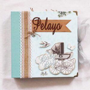 Álbum bebé Primer Año niño personalizado vintage