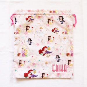 Bolsa muda guardería personalizada Princesas Disney
