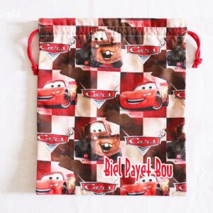 Bolsa merienda personalizada Cars