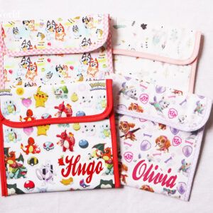 Portabocadillos con tela a elegir reutilizable