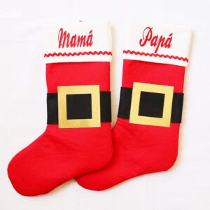 Calcetín Navidad Papá Noel personalizado
