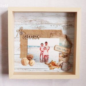 Cuadro personalizado con foto y detalles en relieve