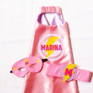 Capa superheroína personalizada niña