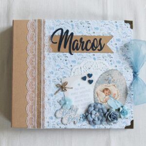 Álbum bebé niño recuerdos 12 meses