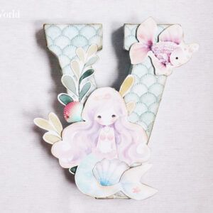 Letra 3D personalizada sirenas