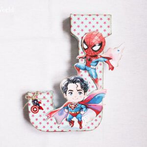 Letra 3D personalizada superhéroes