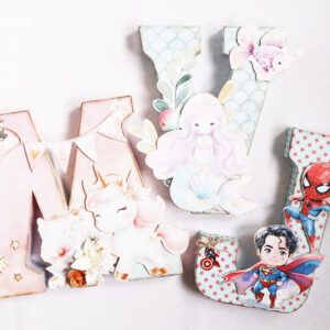 Letra 3D personalizada niños