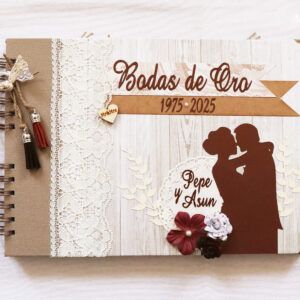 Libro de firmas Bodas de Oro personalizado