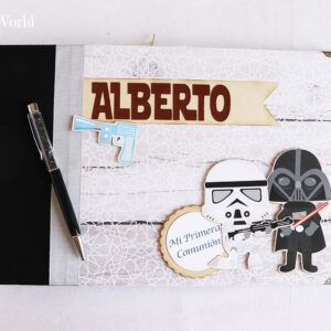 Libro de firmas comunión personalizado Star Wars