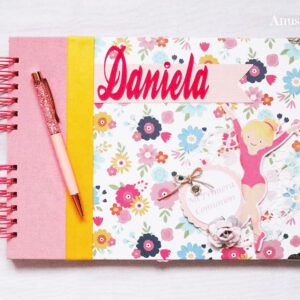 Libro de firmas comunión niña personalizado gimnastas