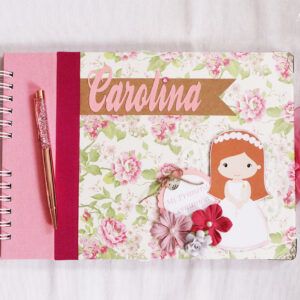 Libro de firmas comunión niña personalizado