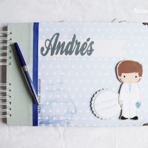 Libro firmas comunión Andrés 3