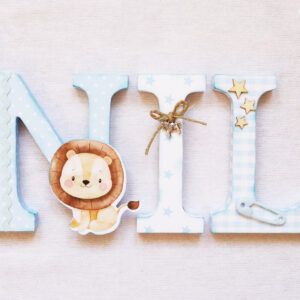 Letras madera personalizadas animales