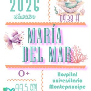 Lámina nacimiento personalizada Sirenas